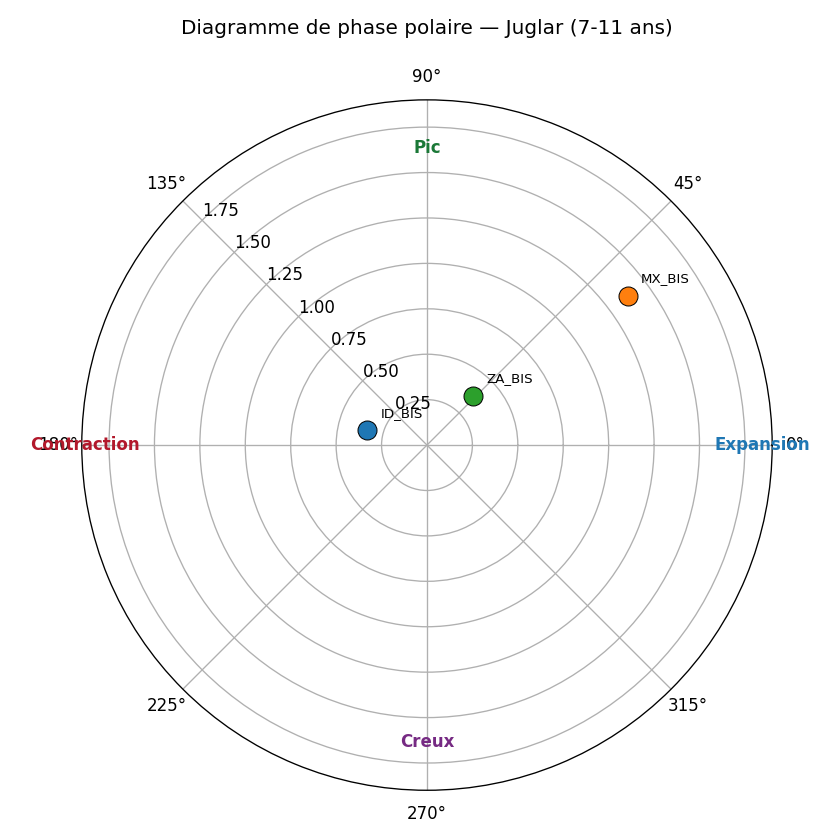 Diagramme polaire — Juglar